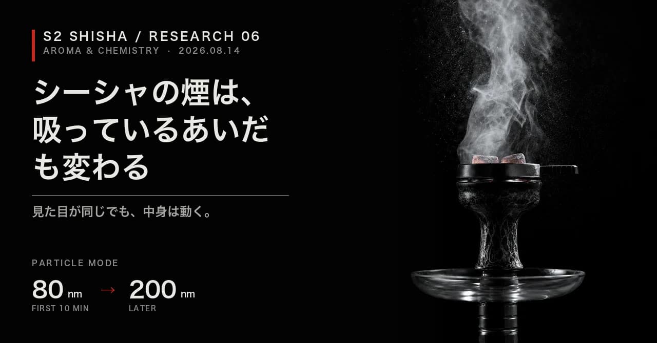 シーシャの煙は、吸っているあいだも変わる — 記事キービジュアル